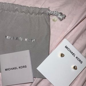Michael Kors heart earring studs